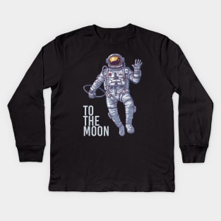 Bitcoin Astronaut Kids Long Sleeve T-Shirt